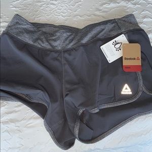 Slim grey dry fit workout shorts size Medium
